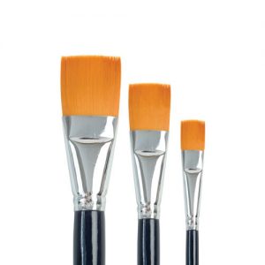 759 Golden Taklon Flat Brush