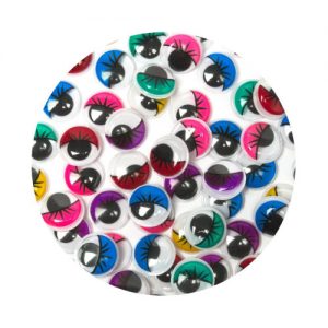 Assorted Half Colour Googley Eyes