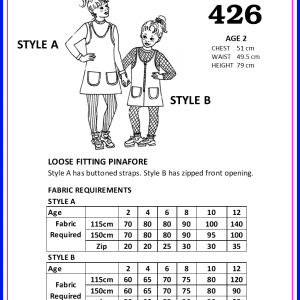 RSG - Pattern 426 - Loose Fitting Pinafore