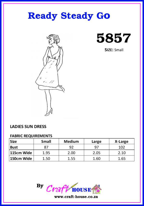 RSG - Pattern 5857 - Ladies Sun Dress