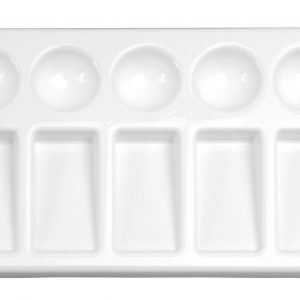 DALA 10 Well Rectangular Plastic Palette (19cm x 12cm)