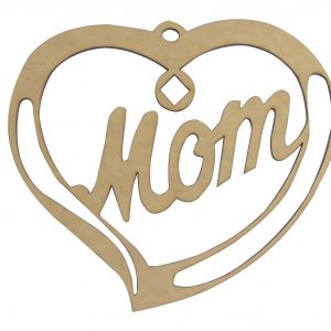 Art Wooden Blanks – Mom Heart (3mm)