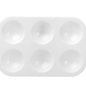 DALA 6 Well Rectangular Plastic Palette