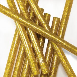 DALA Hot Glue Sticks Gold Glitter (10 Piece)