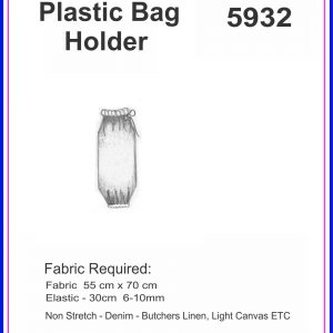 RSG – Pattern 5932 – Plastic Bag Holder
