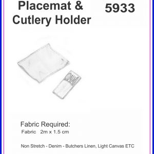 RSG – Pattern 5933 – Placemat and Cutlery Holder