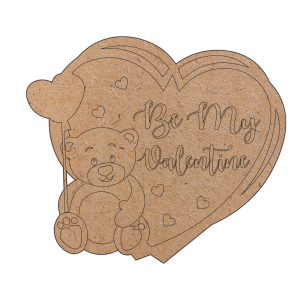 Art Wooden Blanks – Be My Valentine Teddy Blank