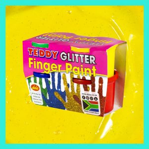 DALA Teddy Glitter Finger Paint – 4 x 100ml