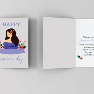 Custom Women's Day card